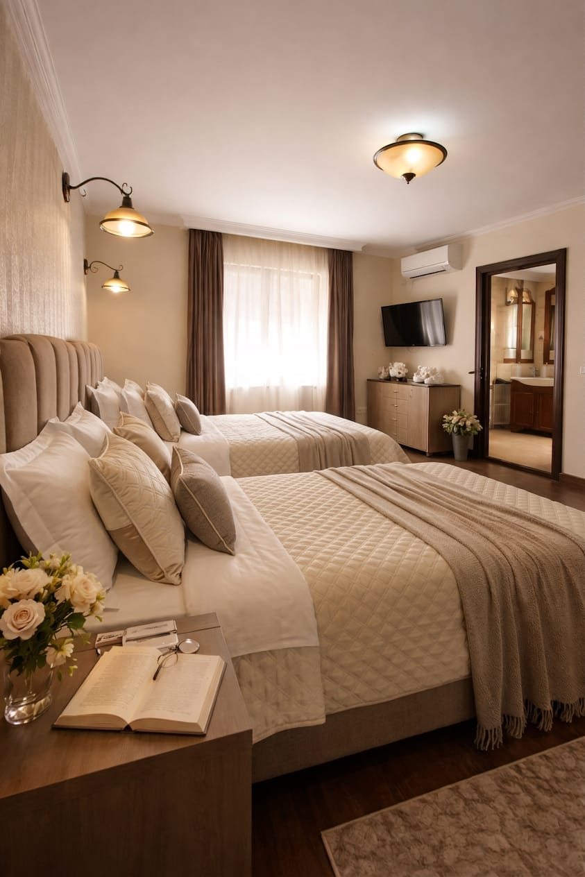 Cameră triplă amenajată elegant la Villa DeaDorata