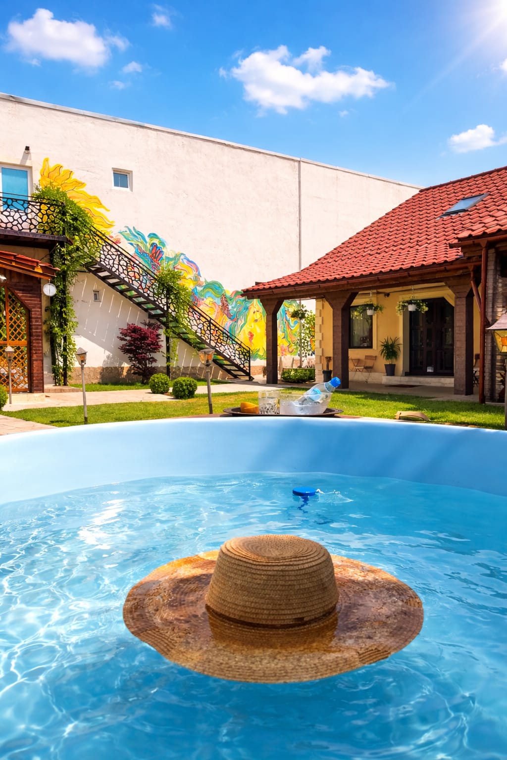 Piscina și curtea Villa DeaDorata